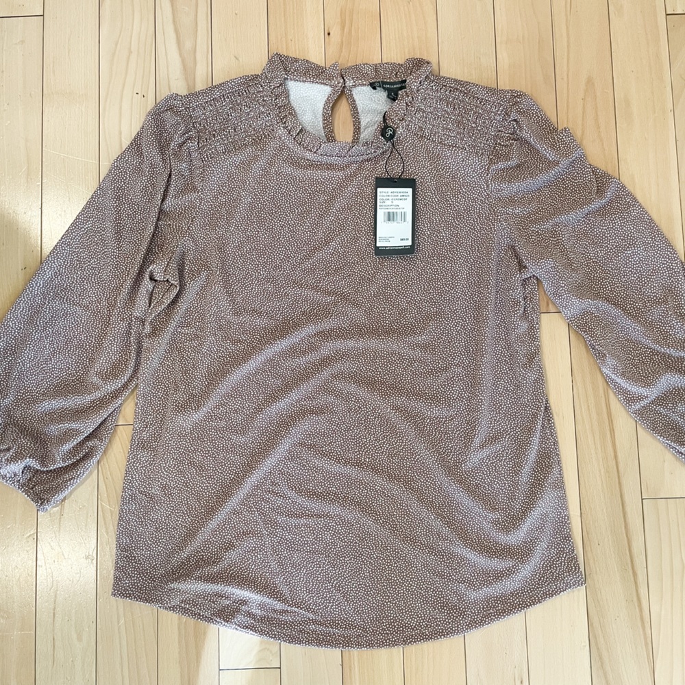 Adrianna Papell dot blouse